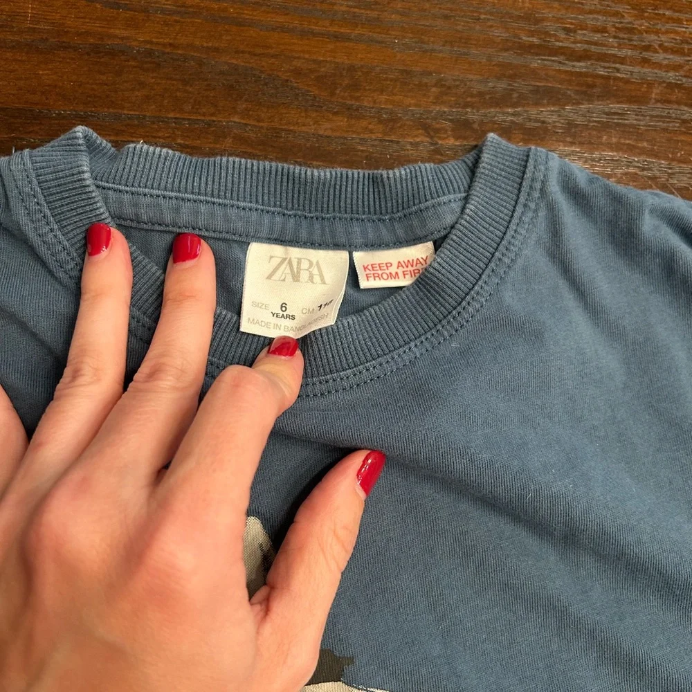 Boys Zara Kids Tees and Striped Pants Set - Picture 5 of 8